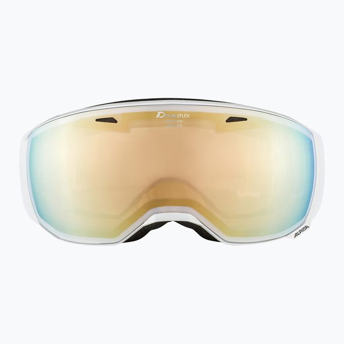 Alpina Estetica Q-Lite bianco perla lucido/mandarino sph occhiali da sci 7