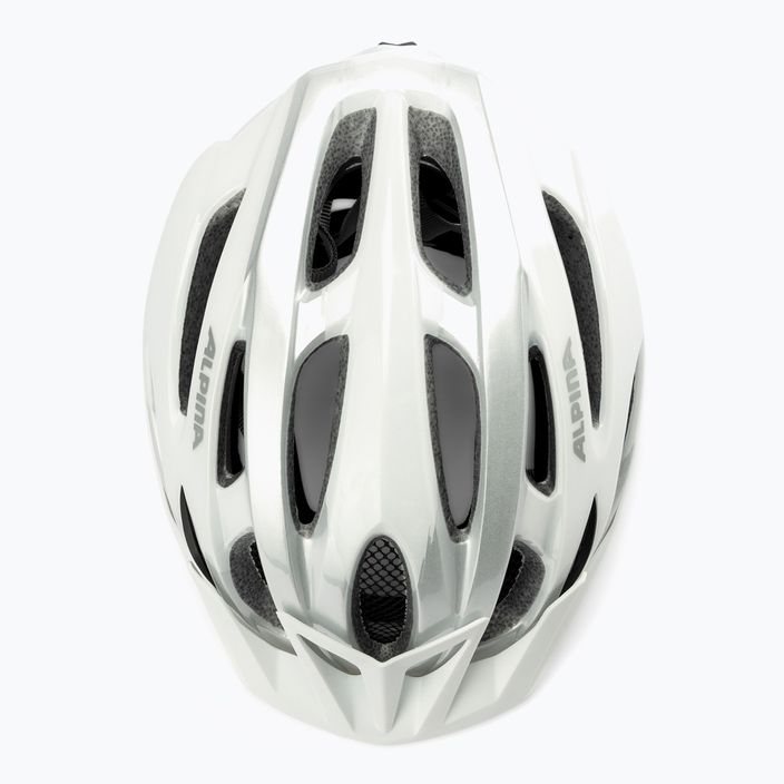Casco da bici Alpina MTB 17 bianco/argento 6