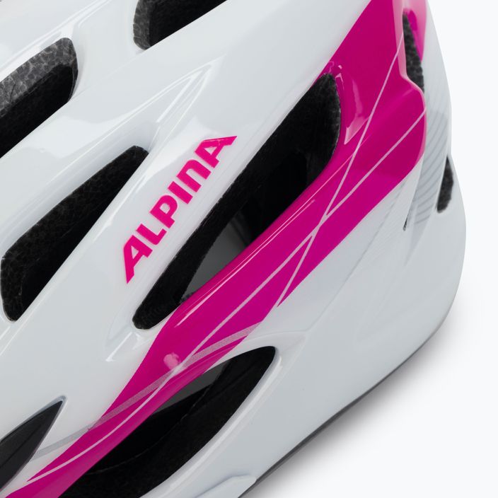 Casco da bici Alpina MTB 17 bianco/rosa 7