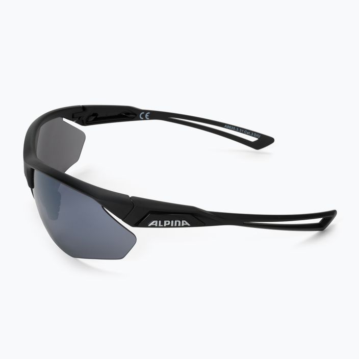Occhiali da sole Alpina Defey HR nero opaco/nero specchiato 4
