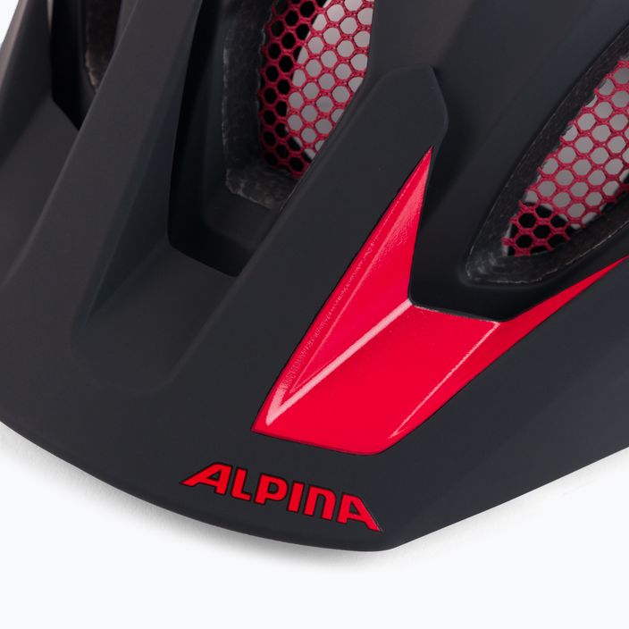 Casco da bici Alpina Carapax 2.0 nero/rosso opaco 8