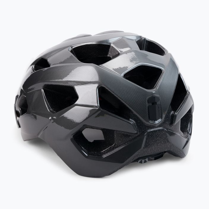 Alpina Anzana argento scuro/nero/rosso lucido casco da bici 3