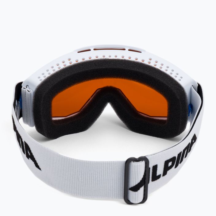 Occhiali da sci Alpina Piney bianco opaco/arancio per bambini 3