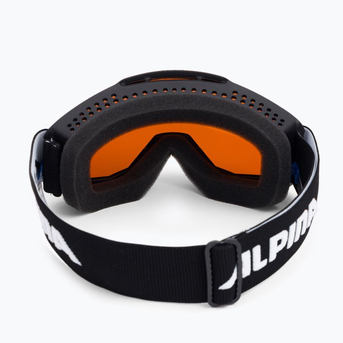 Occhiali da sci Alpina Piney nero opaco/arancione per bambini 3