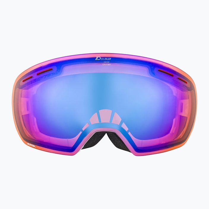 Alpina Granby Q-Lite bianco lucido/blu sph occhiali da sci 7