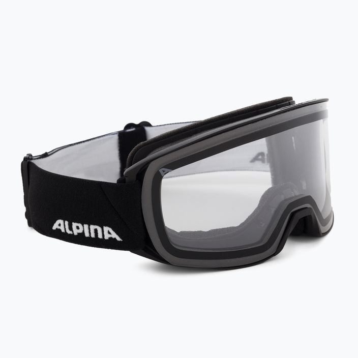 Occhiali da sci Alpina Nakiska nero opaco/nero chiaro