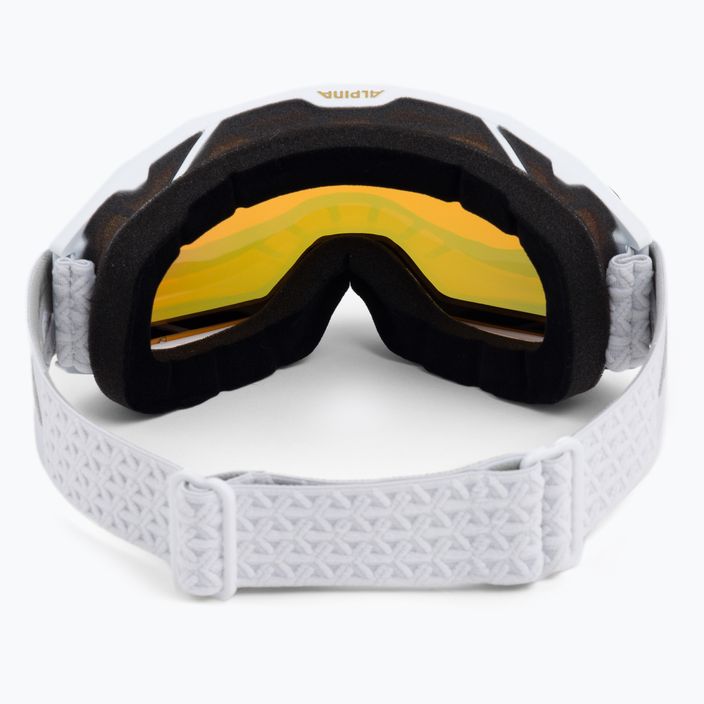 Occhiali da sci Alpina Nakiska Q-Lite bianco opaco/rosa 3