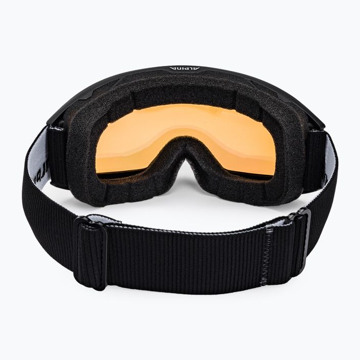 Occhiali da sci Alpina Nakiska Q-Lite nero opaco/oro 3
