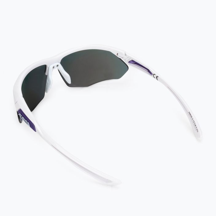 Occhiali da sole Alpina Defey HR bianco/viola/specchio viola 2
