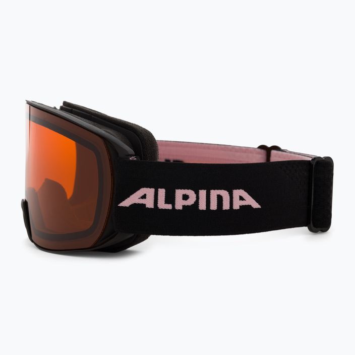 Occhiali da sci Alpina Nakiska nero/rosa opaco/arancio 4