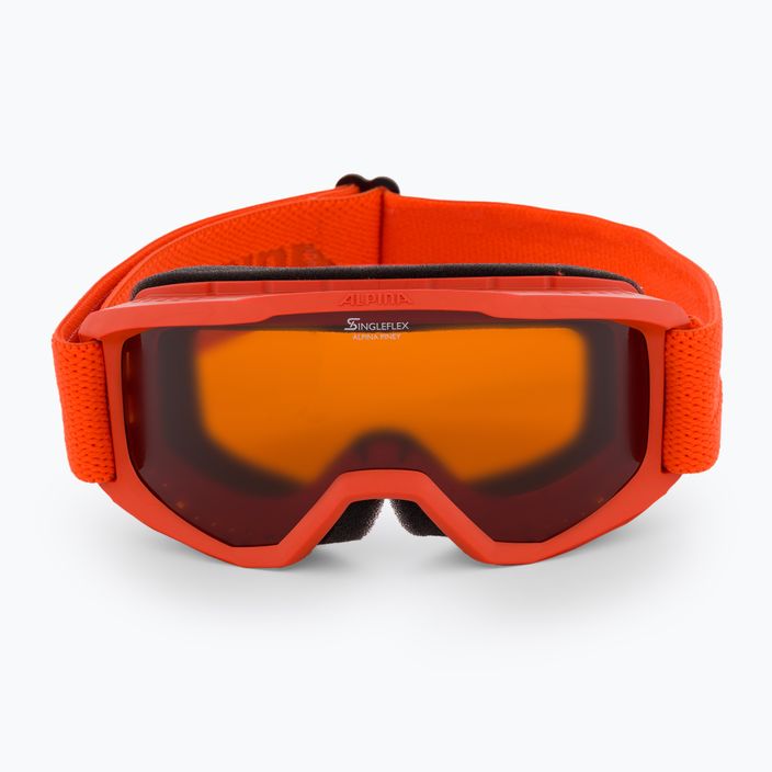 Occhiali da sci Alpina Piney zucca opaca/arancio per bambini 2