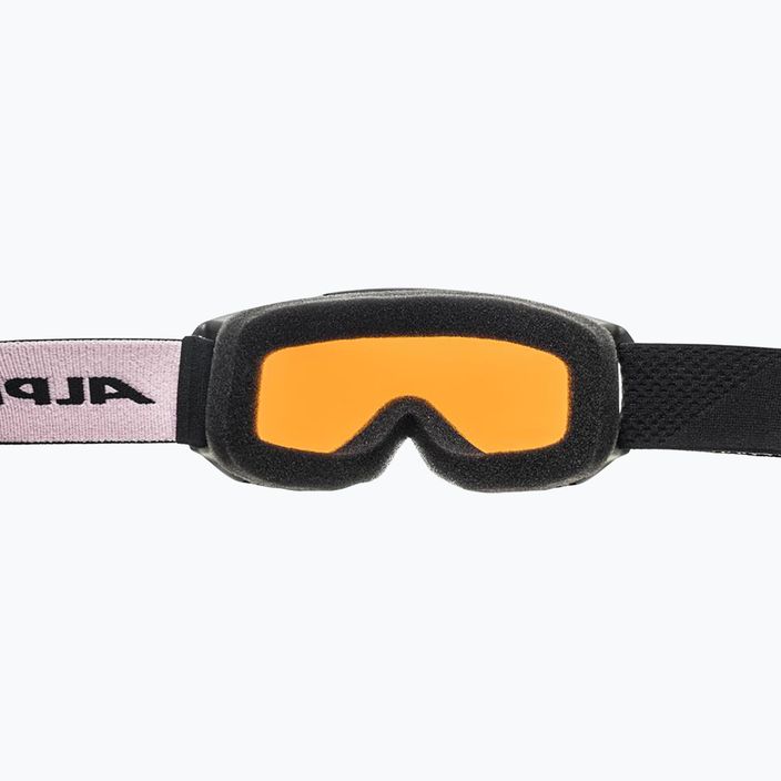 Occhiali da sci Alpina Piney per bambini nero/rosa opaco/arancio 8