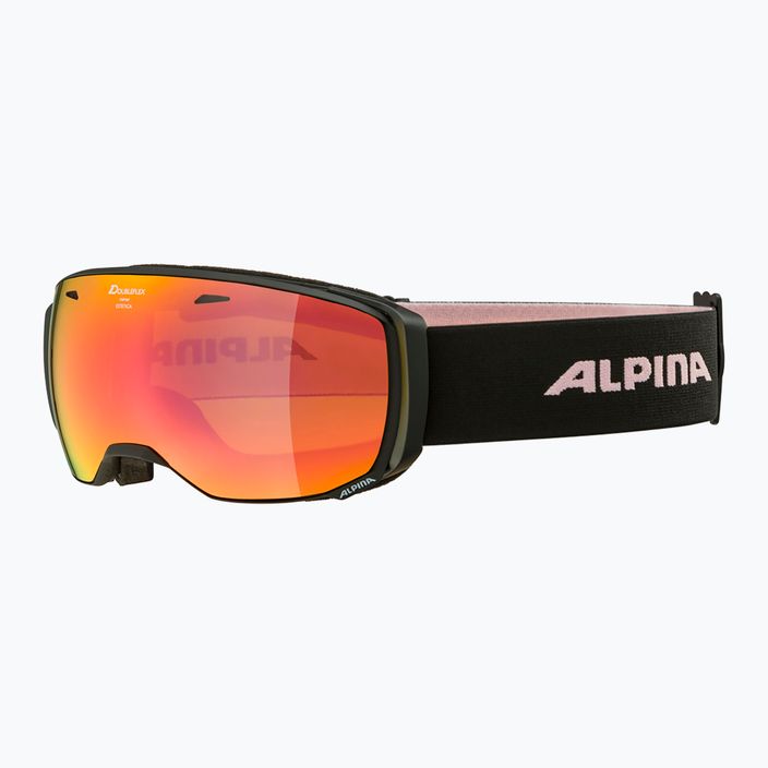 Occhiali da sci Alpina Estetica Q-Lite nero/rosa opaco/arcobaleno sph 6