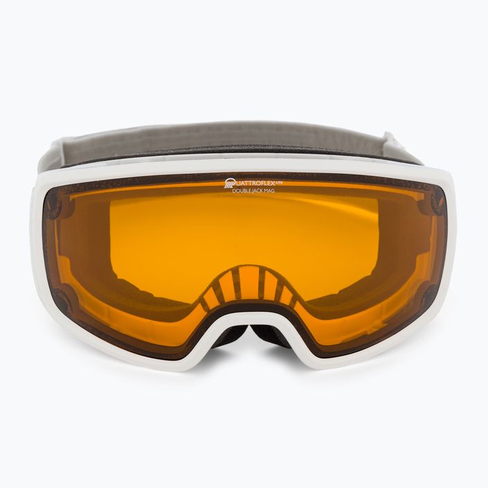 Occhiali da sci Alpina Double Jack Mag Q-Lite bianco lucido/nero specchiato 2
