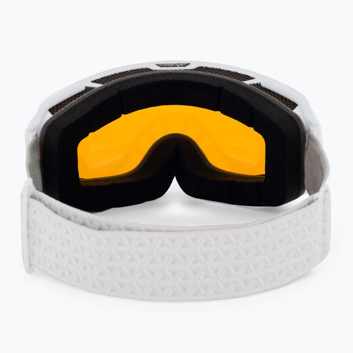 Occhiali da sci Alpina Double Jack Mag Q-Lite bianco lucido/nero specchiato 3