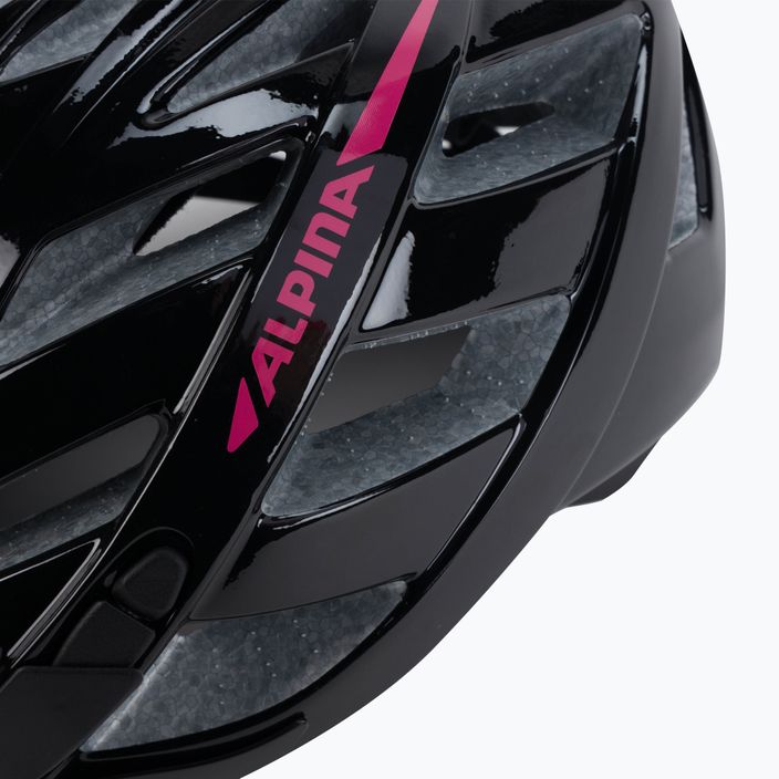 Casco da bici Alpina Panoma 2.0 nero/rosa lucido 7