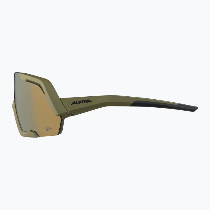 Occhiali da sole Alpina Rocket Q-Lite oliva opaca/bronzo a specchio 7