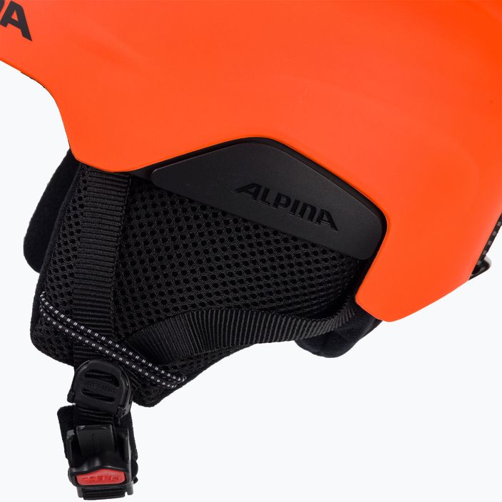 Casco da sci Alpina Pizi per bambini neon/arancio opaco 7