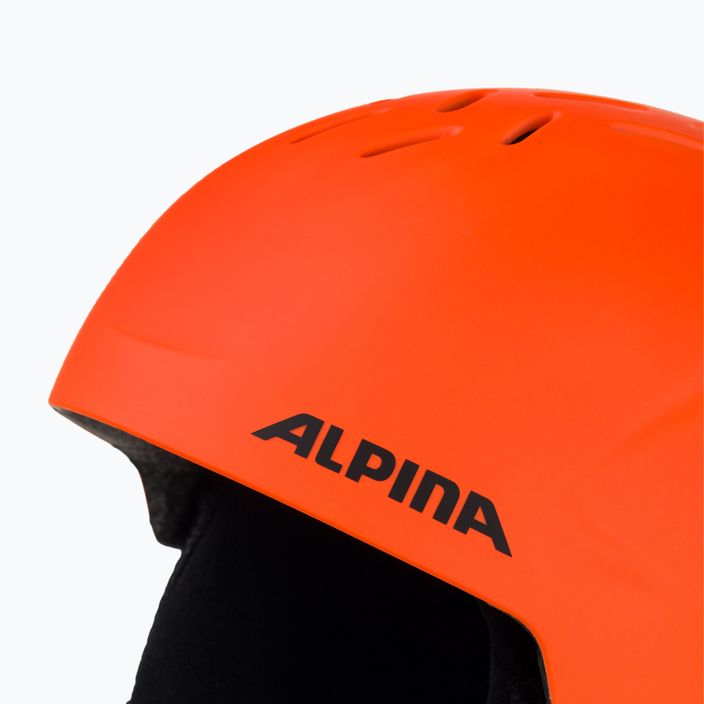 Casco da sci Alpina Pizi per bambini neon/arancio opaco 8