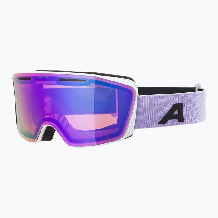 Alpina Nendaz Q-Lite S2 bianco/lilla opaco/lavanda occhiali da sci 5