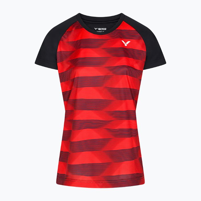 Camicia da tennis donna VICTOR T-34102 CD rosso/nero 4