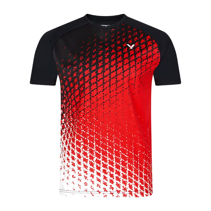 Camicia da tennis da uomo VICTOR T-33105 CD rosso/nero 2