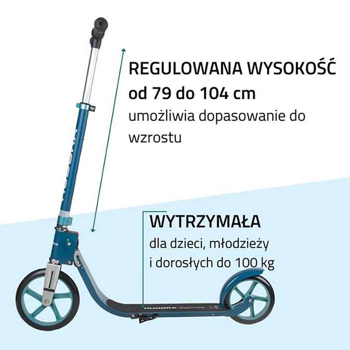 Hudora Bigwheel 215 scooter blu 14126 9