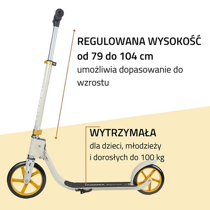 Hudora Bigwheel 215 scooter beige 14127 9