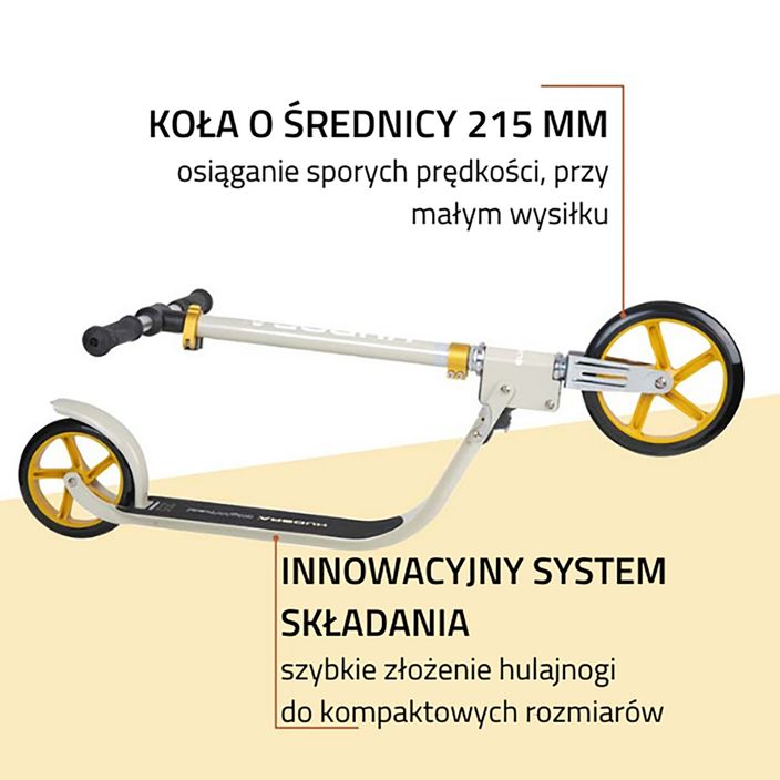 Hudora Bigwheel 215 scooter beige 14127 10
