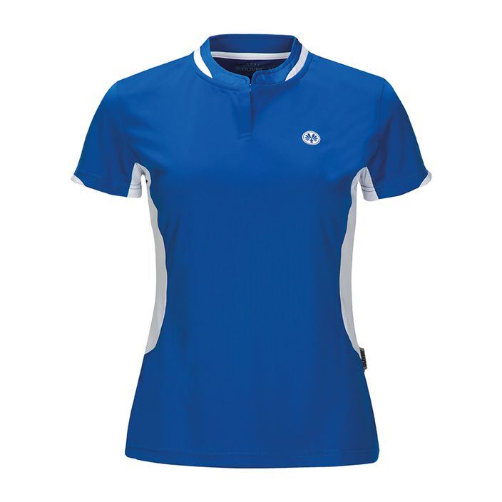 Camicia da squash da donna Oliver Palma Polo blu/bianco 2