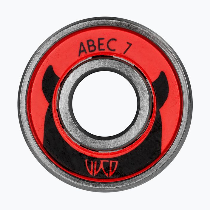 Cuscinetti WICKED ABEC 7 8 pezzi argento/rosso/nero 2