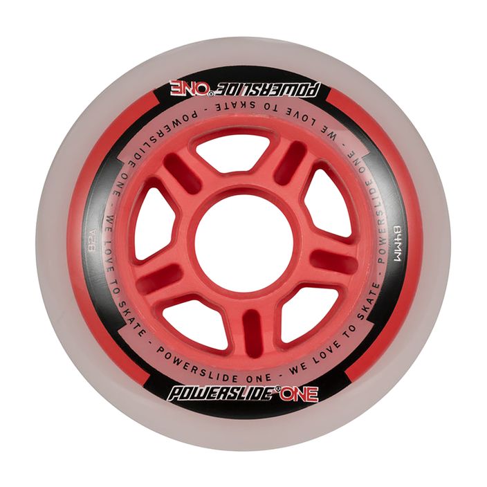 Ruote per rollerblade Powerslide One 84/82A 4 pezzi rosso 2