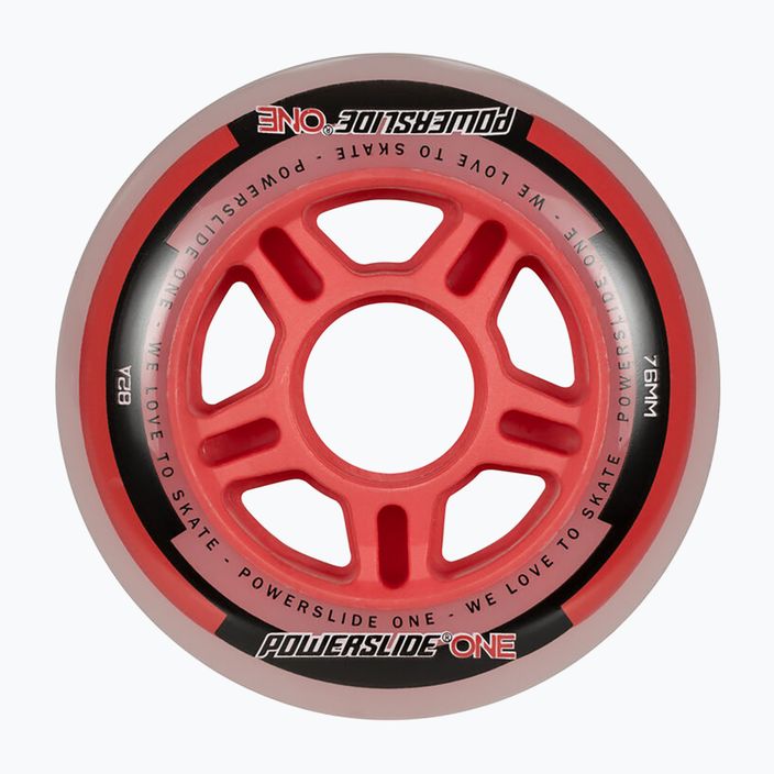 Ruote per rollerblade Powerslide One 76/82A 4 pezzi rosso