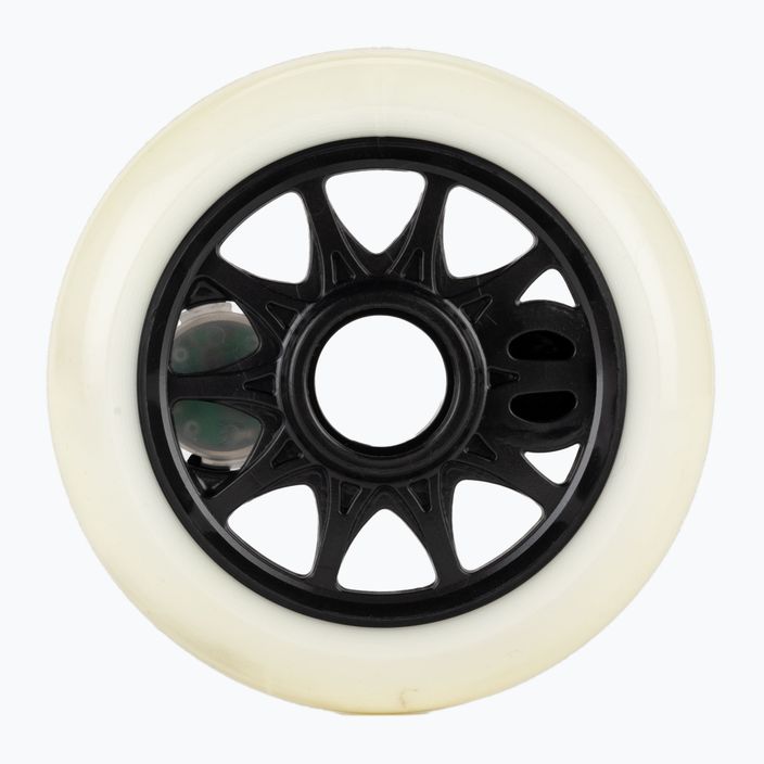 Powerslide Graphix LED Skate Wheel 100 Left 100 mm/85A bianco/nero 2