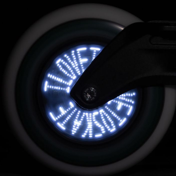 Powerslide Graphix LED Skate Wheel 100 Left 100 mm/85A bianco/nero 3