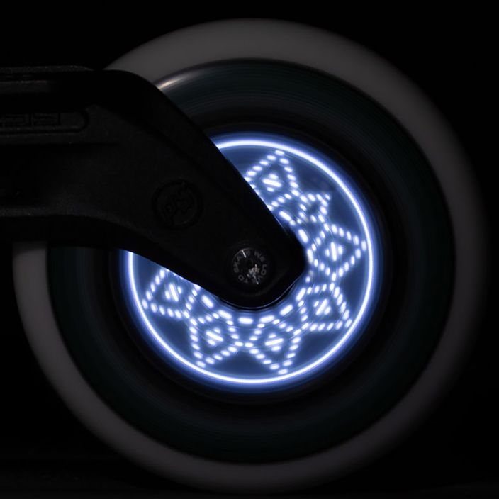 Powerslide Graphix LED Skate Wheel 100 Left 100 mm/85A bianco/nero 5