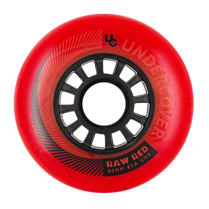 RUOTE UNDERCOVER Ruote rollerblade Raw 80 mm/85A 4 pz. rosso 2