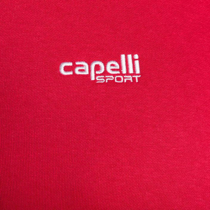 Felpa da calcio Capelli Basics Adult Zip Hoodie uomo rosso 3