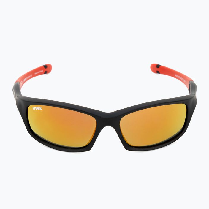 UVEX occhiali da sole per bambini Sportstyle 507 nero rosso opaco/rosso specchio 3