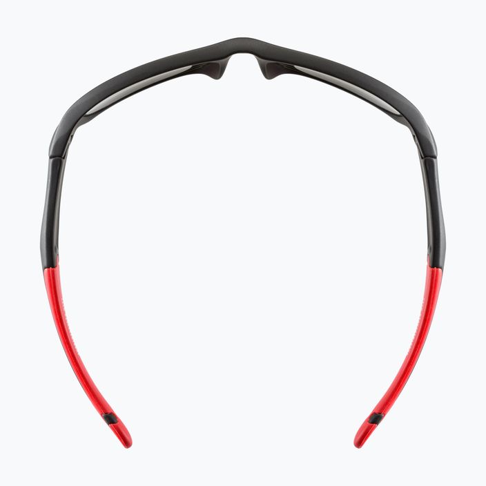 UVEX occhiali da sole per bambini Sportstyle 507 nero rosso opaco/rosso specchio 8