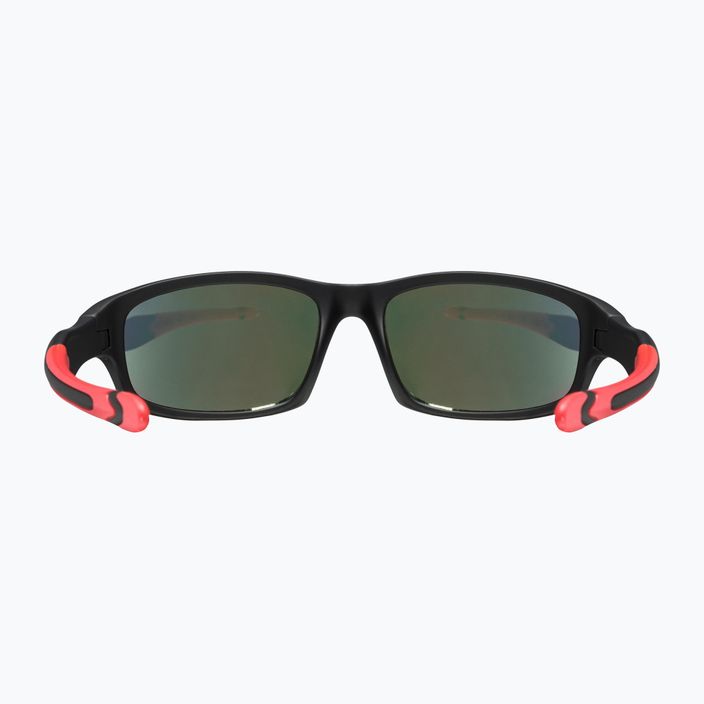 UVEX occhiali da sole per bambini Sportstyle 507 nero rosso opaco/rosso specchio 9