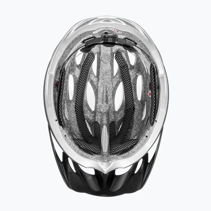 Casco da bici UVEX Oversize nero opaco/argento 10