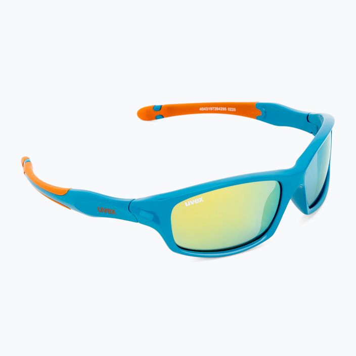 UVEX occhiali da sole per bambini Sportstyle 507 blu arancio/rosa specchiato