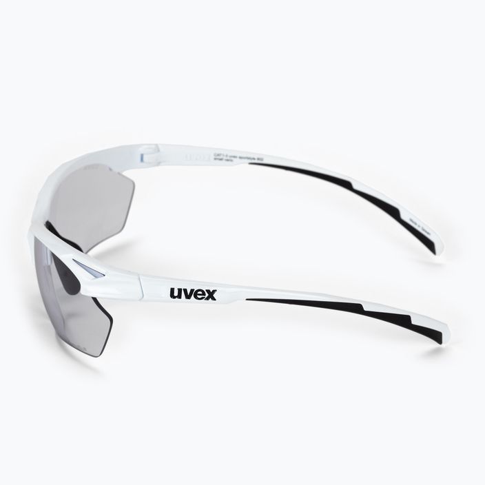 Occhiali da sole UVEX Sportstyle 802 V Small bianco/variegato fumo 4