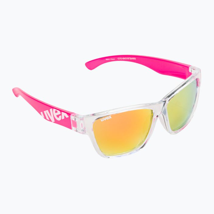 UVEX occhiali da sole per bambini Sportstyle 508 rosa chiaro/rosso specchiato