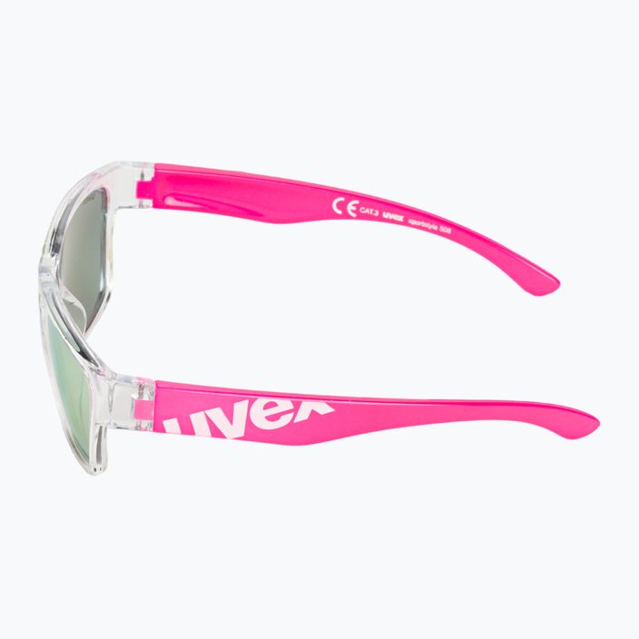 UVEX occhiali da sole per bambini Sportstyle 508 rosa chiaro/rosso specchiato 4