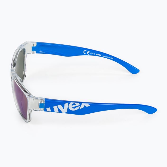 UVEX occhiali da sole per bambini Sportstyle 508 blu chiaro/blu specchiato 4