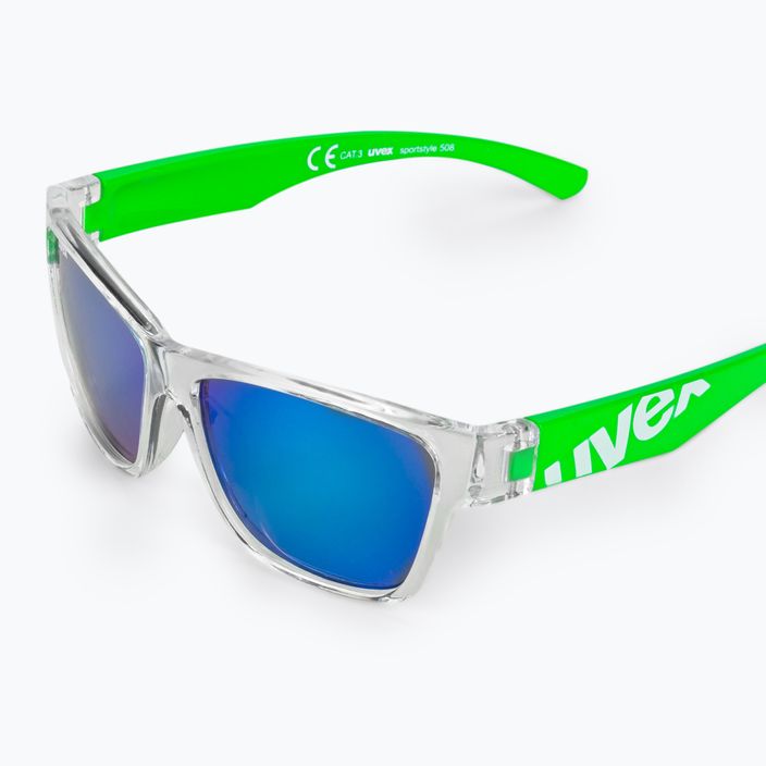 UVEX occhiali da sole per bambini Sportstyle 508 verde chiaro/verde specchio 5