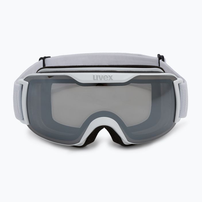 UVEX Downhill 2000 S LM occhiali da sci bianco opaco/argento specchiato/chiaro 2