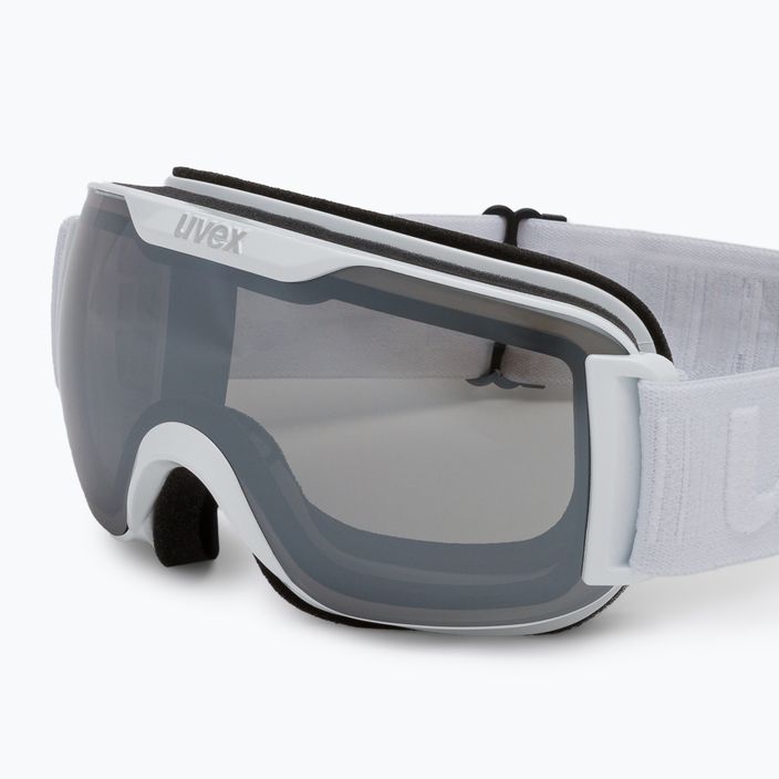 UVEX Downhill 2000 S LM occhiali da sci bianco opaco/argento specchiato/chiaro 5